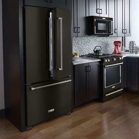 black stainless steel appliance colors